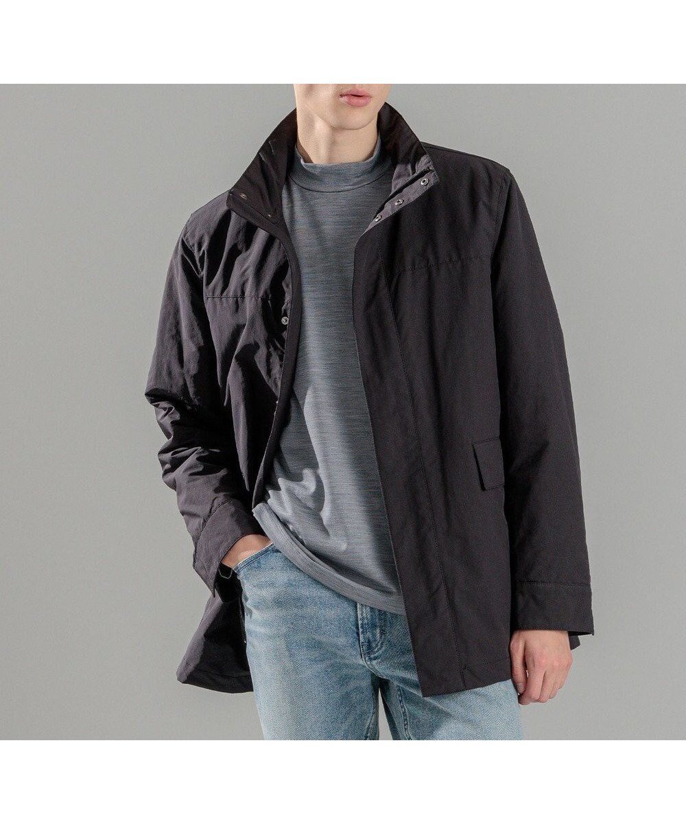 【ジョゼフ オム/JOSEPH HOMME / MEN】の【WEB限定】パウダーピーチクロス ナイロンコート インテリア・キッズ・メンズ・レディースファッション・服の通販 founy(ファニー) 　ファッション　Fashion　メンズファッション　Fashion for Men　アウター　Men's Coats Outerwear　シンプル　Simple, Minimal　ジャケット　Jacket, Outerwear　スタンド　Stand Collar, Upright Stand　バランス　Balance, Style Balance　ビジネス 仕事 通勤　Business / Work / Commuting　ピーチ　Peach, Soft Touch　フロント　Front, Front Design　ライナー　Liner, Inner Layer　エレガント 上品　Elegant　A/W・秋冬　Autumn/Winter　軽量　Lightweight, Ultra Light　防寒　Cold Protection, Winter-Ready　ブラック系|ID: prp329100004636837 ipo3291000000033408752