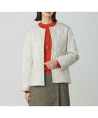 【ジェイ プレス/J.PRESS】の【WEB限定カラーあり・洗える】コンパクトタフタキルティング ノーカラー コート アイボリー系|ID: prp329100004636964 ipo3291000000033411485