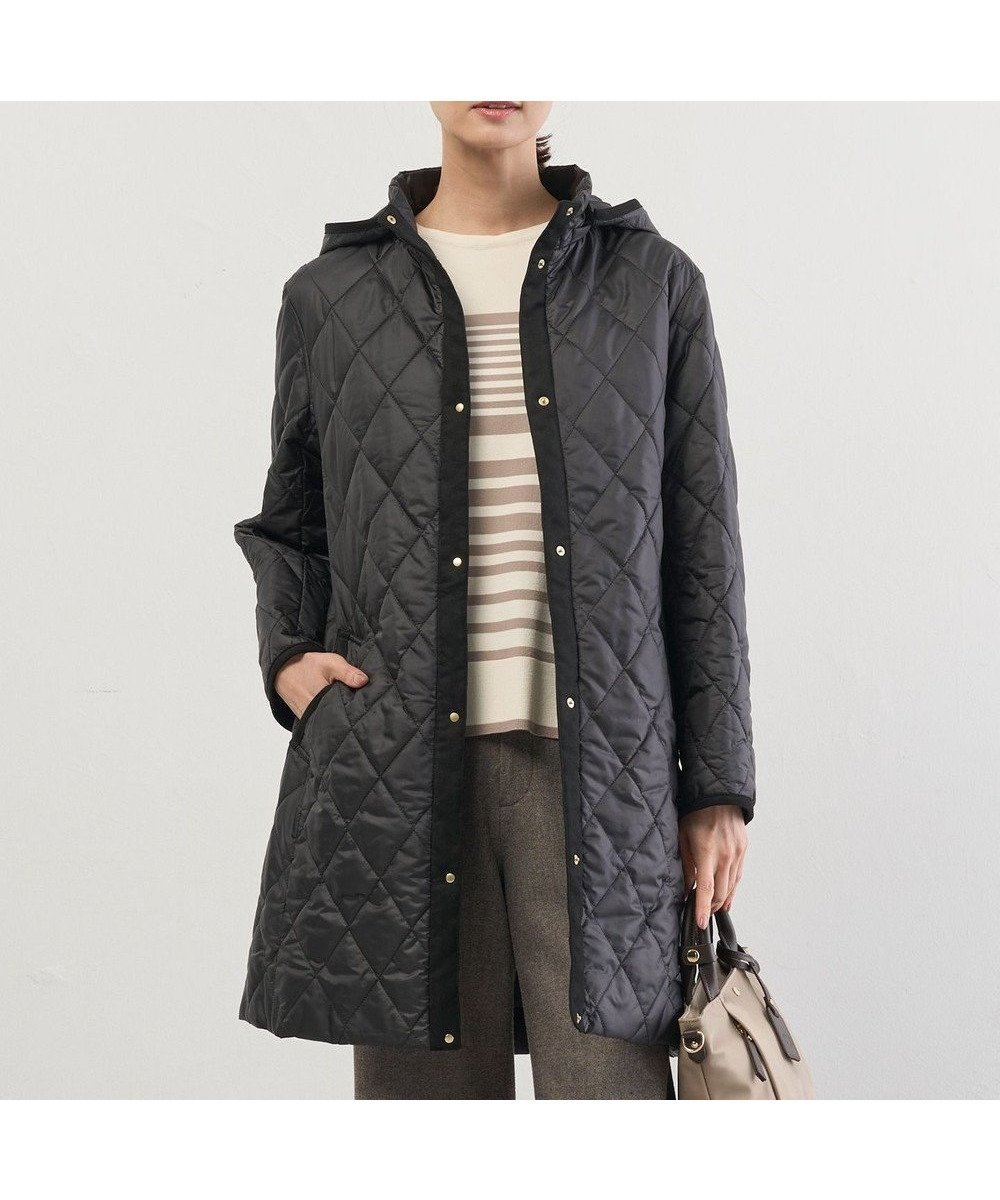 【ジェイ プレス/J.PRESS】の【WEB限定カラーあり・2way】コンパクトタフタキルティング フーデッド コート インテリア・キッズ・メンズ・レディースファッション・服の通販 founy(ファニー) ファッション Fashion レディースファッション Fashion for Women アウター Coat / Outerwear Collection コート・ロングコート・ピーコート Long Coats, Peacoats & More レディースジャケット・軽アウター Jackets キルティング Quilted, Quilting ジャケット Jacket, Outerwear スタンド Stand Collar, Upright Stand タフタ Taffeta, Structured Fabric ドット Polka Dot, Dot Pattern バランス Balance, Style Balance ロング Long, Long-Length 冬 Winter / This Winter A/W・秋冬 Autumn/Winter エレガント 上品 Elegant ブラック系|ID: prp329100004636966 ipo3291000000035601918