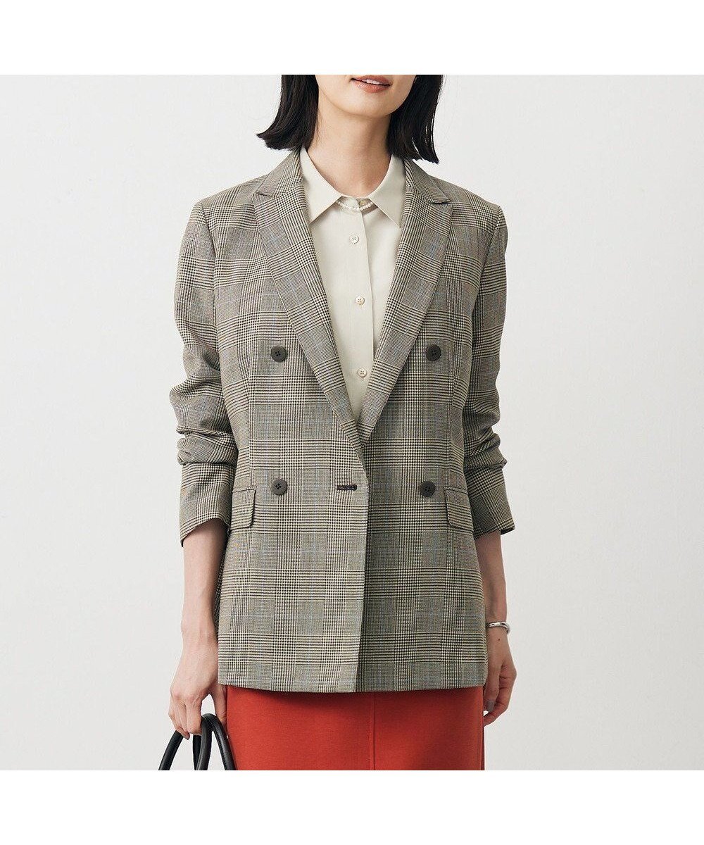 【ジェイ プレス/J.PRESS】のモナベールツイル チェック ダブル ジャケット 人気、トレンドファッション・服の通販 founy(ファニー) 　ファッション　Fashion　レディースファッション　Fashion for Women　アウター　Coat / Outerwear Collection　レディースジャケット・軽アウター　Jackets　テーラードジャケット / 通勤・きれいめスタイル　Tailored Jackets & Blazers　ウォーム　Warm Fabric　秋　Autumn　クラシカル　Classical, Vintage-Inspired　ジャケット　Jacket, Outerwear　セットアップ　Set-Up, Coordinated Outfit　ダブル　Double, Double-Breasted　チェック　Check, Plaid, Tartan　ベーシック　Basic, Essential　A/W・秋冬　Autumn/Winter　ビジネス 仕事 通勤　Business / Work / Commuting　 other-1|ID: prp329100004636972 ipo3291000000033411554