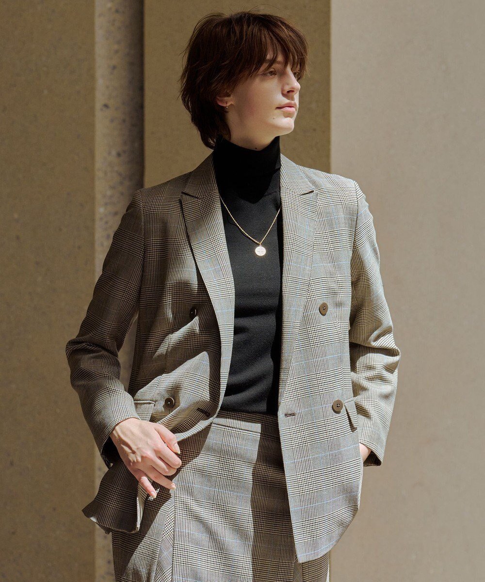 【ジェイ プレス/J.PRESS】のモナベールツイル チェック ダブル ジャケット 人気、トレンドファッション・服の通販 founy(ファニー) 　ファッション　Fashion　レディースファッション　Fashion for Women　アウター　Coat / Outerwear Collection　レディースジャケット・軽アウター　Jackets　テーラードジャケット / 通勤・きれいめスタイル　Tailored Jackets & Blazers　ウォーム　Warm Fabric　秋　Autumn　クラシカル　Classical, Vintage-Inspired　ジャケット　Jacket, Outerwear　セットアップ　Set-Up, Coordinated Outfit　ダブル　Double, Double-Breasted　チェック　Check, Plaid, Tartan　ベーシック　Basic, Essential　A/W・秋冬　Autumn/Winter　ビジネス 仕事 通勤　Business / Work / Commuting　 other-1|ID: prp329100004636972 ipo3291000000034123116