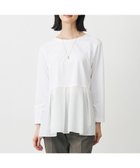 【ジェイ プレス/J.PRESS】の【WEB限定カラーあり】レイヤードジャージー フレア カットソー ホワイト系|ID: prp329100004636973 ipo3291000000033411569