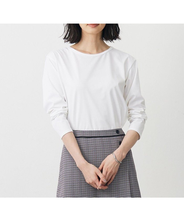 【ジェイ プレス/J.PRESS】のレイヤードジャージー Tシャツ カットソー インテリア・キッズ・メンズ・レディースファッション・服の通販 founy(ファニー) https://founy.com/ ファッション Fashion レディースファッション Fashion for Women トップス・カットソー Cut & Sew Tops シャツ・ブラウス・オフィスカジュアル Elegant Blouses & Button-Ups ロングTシャツ・Tシャツ Longline T-Shirts & Tees カットソー・ベーシックTシャツ Cut-and-Sewn Tops / Stretch Tees & Basics カットソー Cut and Sewn Top カーディガン Cardigan, Knitwear シンプル Simple, Minimal ストレッチ Stretch, Stretchy Fabric バランス Balance, Style Balance パイピング Piping, Trim Design 夏 Summer S/S・春夏 SS, Spring/Summer, Warm Season A/W・秋冬 Autumn/Winter |ID: prp329100004636976 ipo3291000000033411580