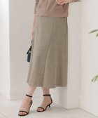 【ジェイ プレス/J.PRESS】のモナベールツイル チェック フレア スカート ブラウンチェック系|ID: prp329100004636984 ipo3291000000033819775