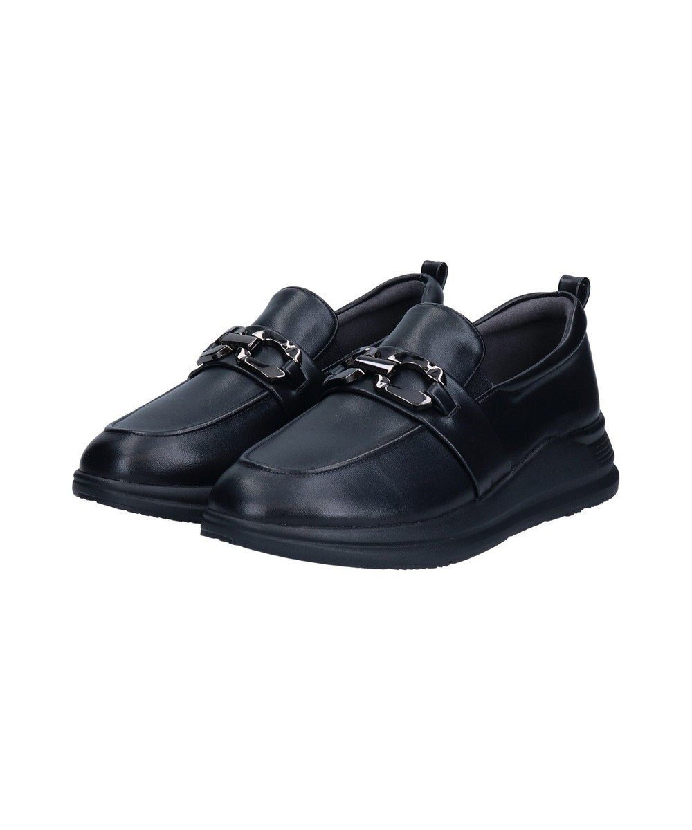 【ブリジット バーキン/Bridget Birkin】の【Round About】メタル飾りローファースニーカー インテリア・キッズ・メンズ・レディースファッション・服の通販 founy(ファニー) 　ファッション　Fashion　レディースファッション　Fashion for Women　新作・新入荷　New Arrivals / New In　クッション　Cushion, Throw Pillow　シューズ　Shoes, Footwear　ドレス　Dress, One-Piece　ビジネス 仕事 通勤　Business / Work / Commuting　メタル　Metal, Metal Parts　旅行　Travel　ブラック|ID: prp329100004636995 ipo3291000000033411689