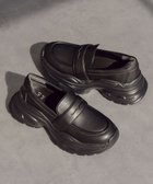 【ブリジット バーキン/Bridget Birkin】の【Round About】ボリュームソールローファー 人気、トレンドファッション・服の通販 founy(ファニー) ファッション Fashion レディースファッション Fashion for Women クッション Cushion, Throw Pillow 軽量 Lightweight, Ultra Light シューズ Shoes, Footwear ドレス Dress, One-Piece ライニング Inner Lining, Inner Fabric, Lined ビジネス 仕事 通勤 Business / Work / Commuting thumbnail ブラック|ID: prp329100004636997 ipo3291000000036177326