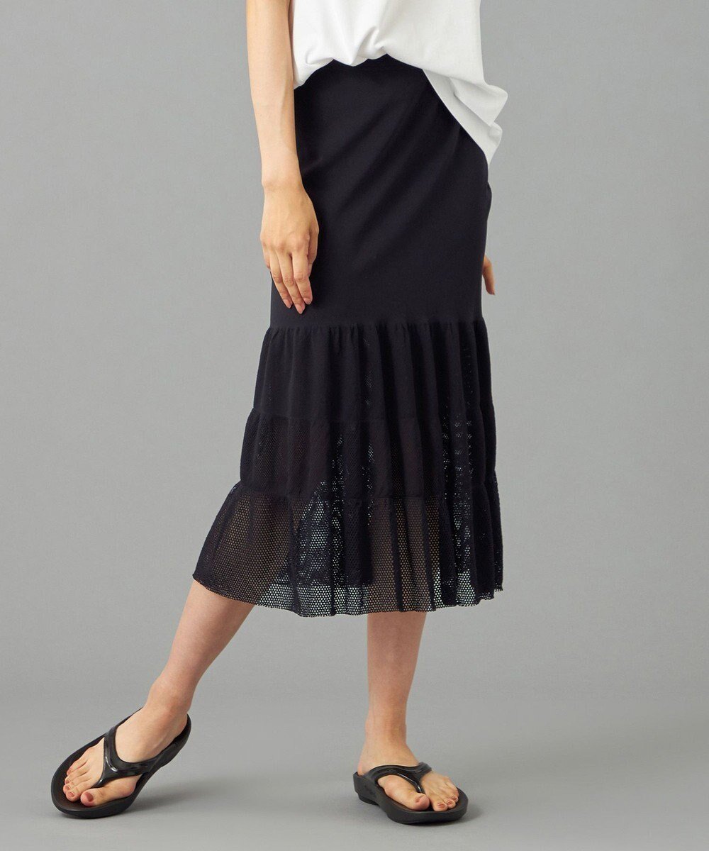 【チャコット/Chacott】の【ノーソーイングニット】ティアードニットスカート 人気、トレンドファッション・服の通販 founy(ファニー) 　ファッション　Fashion　レディースファッション　Fashion for Women　スカート　Skirts　サンダル　Sandals, Summer Shoes　スタイリッシュ　Stylish, Fashionable　ストレッチ　Stretch, Stretchy Fabric　スニーカー　Sneakers, Trainers　テクスチャー　Texture, Textured Fabric　フィット　Fit, Slim Fit　メッシュ　Mesh, Net Fabric　リラックス　Relax, Relaxed Fit　夏　Summer　 other-1|ID: prp329100004637026 ipo3291000000033411970