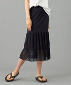 【チャコット/Chacott】の【ノーソーイングニット】ティアードニットスカート ブラック|ID: prp329100004637026 ipo3291000000033411971
