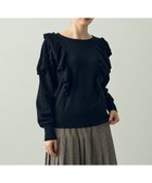 【イェッカ ヴェッカ/YECCA VECCA】のラッフルニット 人気、トレンドファッション・服の通販 founy(ファニー) ファッション Fashion レディースファッション Fashion for Women トップス・カットソー Cut & Sew Tops ニット Knit Tops & Sweaters おすすめ Recommended / Our Picks セーター Sweater, Knitwear ボトム Bottoms, Lower Wear ポケット Pocket, Pocket Detail ラッフル Ruffle, Frill 今季 This Season, Current Season A/W・秋冬 Autumn/Winter thumbnail Black|ID: prp329100004637315 ipo3291000000033542034
