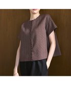 【23区/NIJYUSANKU】の【洗える】ツイーディーカラーミックス ハーフスリーブ ブラウス レッドミックス|ID:prp329100004637540