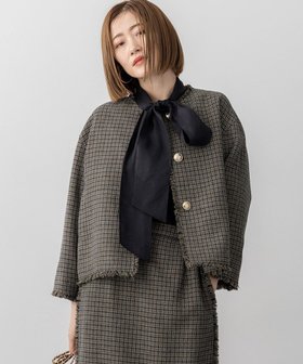 【23区/NIJYUSANKU】 【先行予約】ツイーディカラーミックス ノーカラー ジャケット人気、トレンドファッション・服の通販 founy(ファニー) ファッション Fashion レディースファッション Fashion for Women アウター Coat / Outerwear Collection レディースジャケット・軽アウター Jackets ノーカラージャケット / シンプル上品コーデ Collarless Jackets ジャケット Jacket, Outerwear セットアップ Set-Up, Coordinated Outfit チェック Check, Plaid, Tartan ツイード Twill, Twill Weave フロント Front, Front Design 羽織 Haori, Light Jacket ミックス Mix, Mixed Style A/W・秋冬 Autumn/Winter 冬 Winter / This Winter 新作・新入荷 New Arrivals / New In 2025年 2025 2025-2026秋冬・A/W Autumn/Winter 2025–26 AW25–26 |ID:prp329100004637541