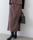 【23区/NIJYUSANKU】の【GLOW10月号掲載/洗える】ツイーディーカラーミックス Iライン スカート レッドミックス|ID: prp329100004637543 ipo3291000000035584442