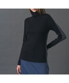 【アイシービー/iCB】の【8/12-9/23期間限定・完全受注生産】エクストラファインメリノニット タートルネックプルオーバー ブラックラメ×グレー[前後配色]系|ID:prp329100004637552