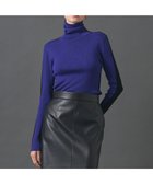 【アイシービー/iCB】の【8/12-9/23期間限定・完全受注生産】エクストラファインメリノニット タートルネックプルオーバー ロイヤルブルー×ブラック[前後配色]系|ID:prp329100004637552