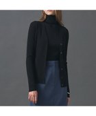 【アイシービー/iCB】の【8/12-9/23期間限定・完全受注生産】エクストラファインメリノニット Vネックカーディガン ブラック×グレー[前後配色]系|ID:prp329100004637556