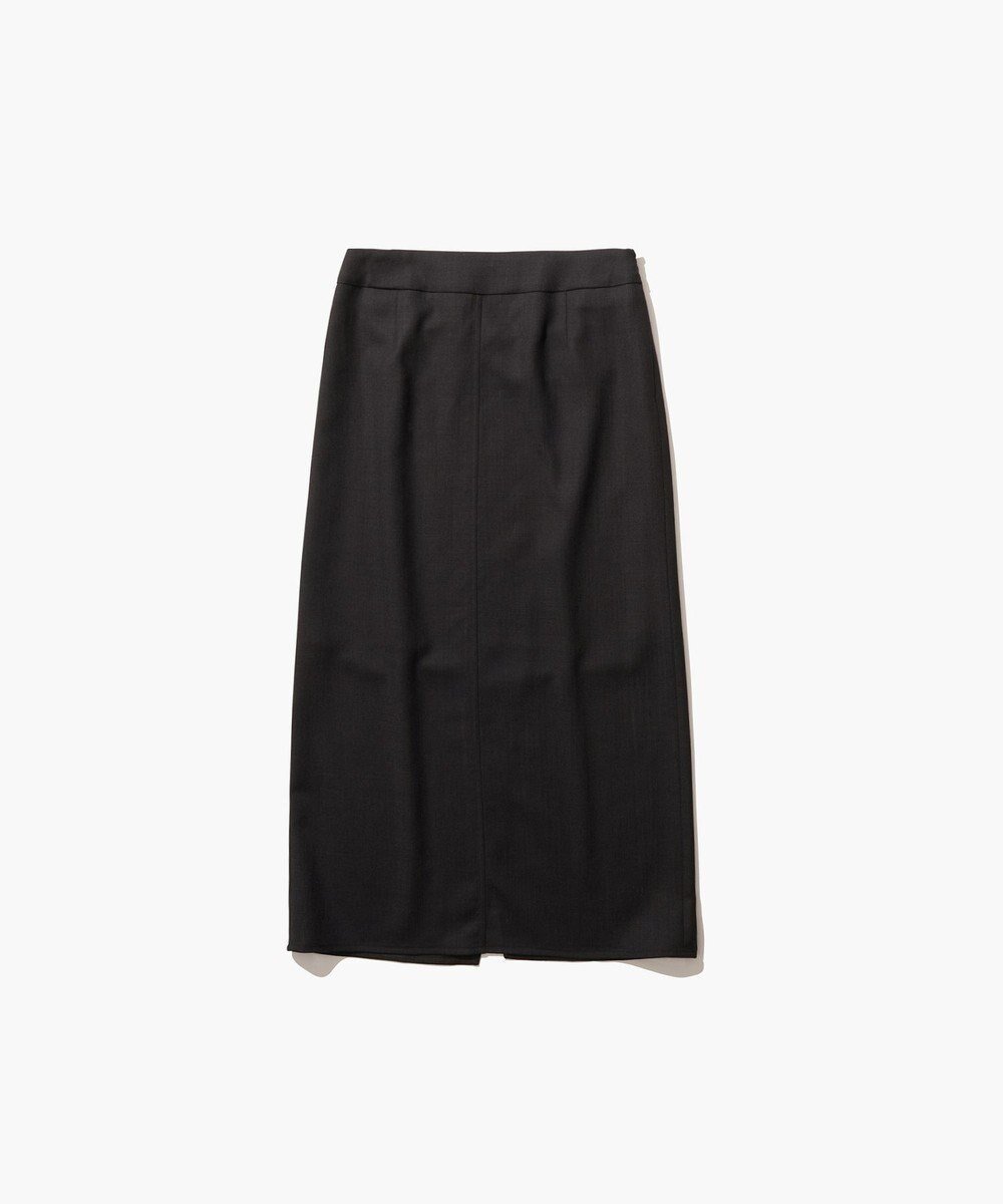 【エイトン/ATON】のTECHNO WOOL ETERMIN ペンシルスカート インテリア・キッズ・メンズ・レディースファッション・服の通販 founy(ファニー) 　ファッション　Fashion　レディースファッション　Fashion for Women　スカート　Skirts　新作・新入荷　New Arrivals / New In　アンクル　Ankle-Length Design　シアー　Sheer, See-Through　ストレート　Straight, Straight Cut　スリット　Slit, Slit Detail　ドレープ　Drape, Draping Fabric　ペンシル　Pencil, Pencil Skirt　A/W・秋冬　Autumn/Winter　BLACK|ID: prp329100004637564 ipo3291000000033420068