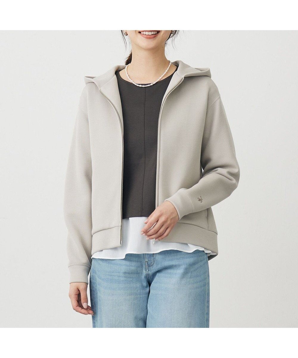 【ジェイ プレス/J.PRESS】のダンボールジャージー ジップアップ パーカー インテリア・キッズ・メンズ・レディースファッション・服の通販 founy(ファニー) ファッション Fashion レディースファッション Fashion for Women トップス・カットソー Cut & Sew Tops レディースパーカー・カジュアルフーディー Casual Hoodies & Sweatshirts オレンジ Orange ジップアップ Zip-Up, Full Zip パーカー Hoodie, Parka ワンポイント One Point, Statement Accent エレガント 上品 Elegant A/W・秋冬 Autumn/Winter グレージュ系|ID: prp329100004637635 ipo3291000000034188705