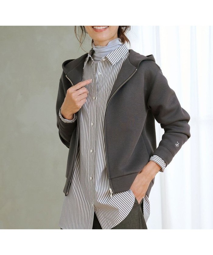 【ジェイ プレス/J.PRESS】のダンボールジャージー ジップアップ パーカー インテリア・キッズ・メンズ・レディースファッション・服の通販 founy(ファニー) https://founy.com/ ファッション Fashion レディースファッション Fashion for Women トップス・カットソー Cut & Sew Tops レディースパーカー・カジュアルフーディー Casual Hoodies & Sweatshirts オレンジ Orange ジップアップ Zip-Up, Full Zip パーカー Hoodie, Parka ワンポイント One Point, Statement Accent エレガント 上品 Elegant A/W・秋冬 Autumn/Winter |ID: prp329100004637635 ipo3291000000035770375