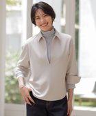 【ジェイ プレス/J.PRESS】のジョーゼットダンボール スキッパー カットソー グレージュ系|ID: prp329100004637641 ipo3291000000033819830