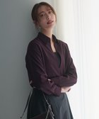 【ジェイ プレス/J.PRESS】のジョーゼットダンボール スキッパー カットソー パープル系|ID: prp329100004637641 ipo3291000000035618347