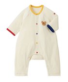 【ミキハウスホットビスケッツ/MIKI HOUSE HOT BISCUITS / KIDS】の【60-80cm】 接結天竺 カバーオール アイボリー|ID: prp329100004638342 ipo3291000000033429138