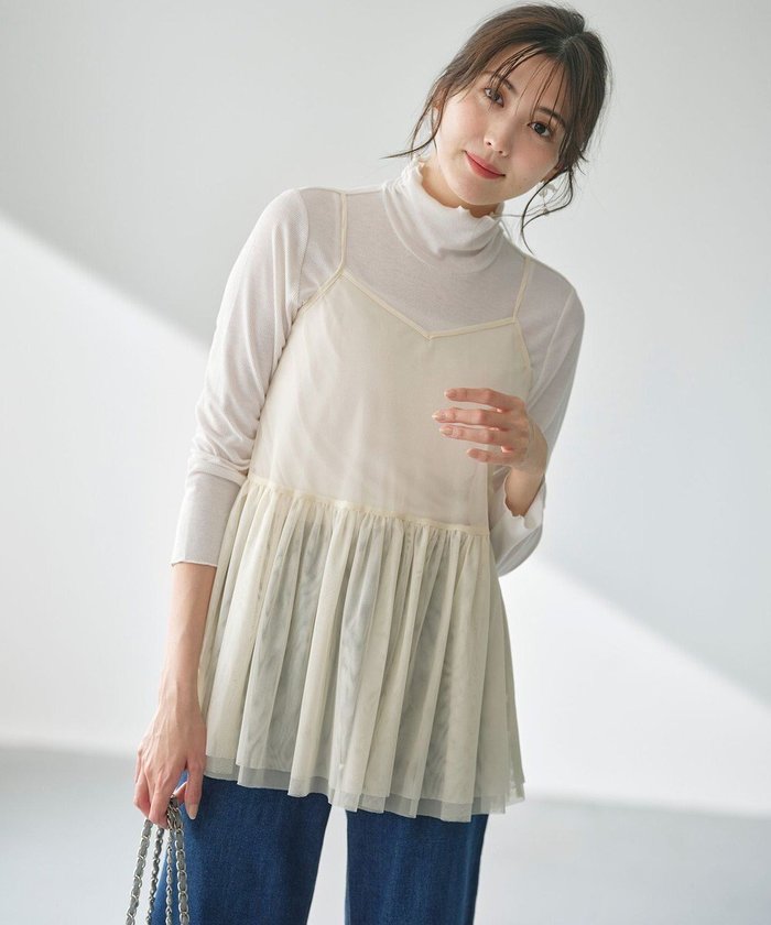 【エニィ スィス/any SiS】の【洗える】チュールレイヤード インナー インテリア・キッズ・メンズ・レディースファッション・服の通販 founy(ファニー) https://founy.com/ ファッション Fashion レディースファッション Fashion for Women トップス・カットソー Cut & Sew Tops キャミソール&ノースリーブ Camisoles & Sleeveless Tops インナー Innerwear カットソー Cut and Sewn Top キャミソール Camisole, Spaghetti Strap Top ギャザー Gathered, Ruffled チュニック Tunic, Long Top チュール Tulip, Tulip Motif 洗える Machine Washable A/W・秋冬 Autumn/Winter |ID: prp329100004638377 ipo3291000000034308452