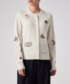 【ポール スミス/Paul Smith】の【洗える】チャーム エンブロイダリー カーディガン オフホワイト|ID: prp329100004638522 ipo3291000000033861036
