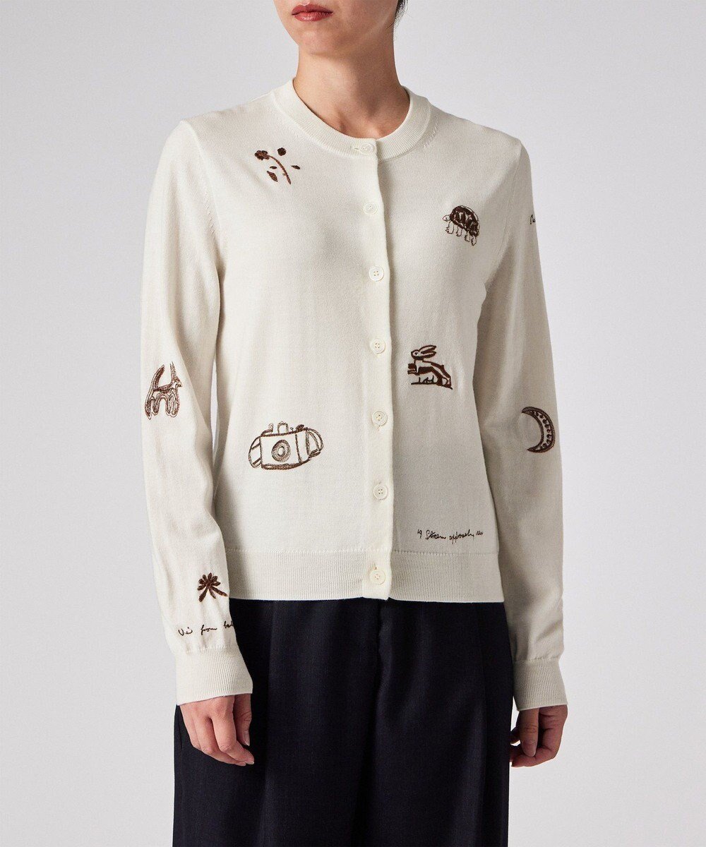 【ポール スミス/Paul Smith】の【洗える】チャーム エンブロイダリー カーディガン 人気、トレンドファッション・服の通販 founy(ファニー) 　ファッション　Fashion　レディースファッション　Fashion for Women　トップス・カットソー　Cut & Sew Tops　カーディガン・羽織り　Layered Style Cardigans　エンブロイダリー　Embroidery Design　カーディガン　Cardigan, Knitwear　チャーム　Charm, Pendant　モチーフ　Motif, Design Theme　エレガント 上品　Elegant　夏　Summer　S/S・春夏　SS, Spring/Summer, Warm Season　洗える　Machine Washable　A/W・秋冬　Autumn/Winter　 other-1|ID: prp329100004638522 ipo3291000000034477275
