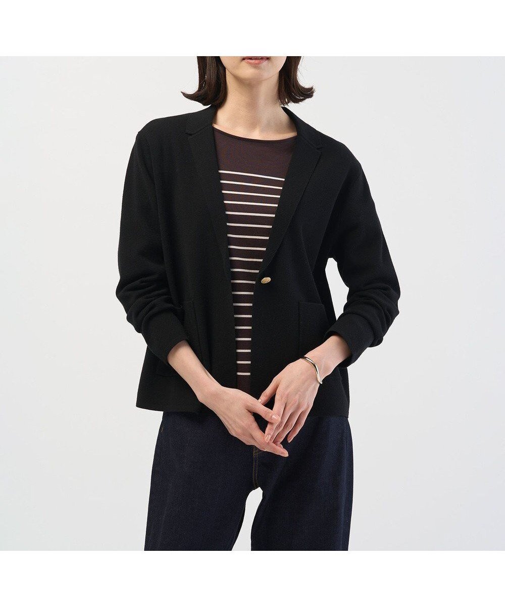 【ジェイ プレス/J.PRESS】のVIGODA テーラード ニット ジャケット 人気、トレンドファッション・服の通販 founy(ファニー) 　ファッション　Fashion　レディースファッション　Fashion for Women　アウター　Coat / Outerwear Collection　レディースジャケット・軽アウター　Jackets　春　Spring　ジャケット　Jacket, Outerwear　ストレッチ　Stretch, Stretchy Fabric　セーター　Sweater, Knitwear　ツイスト　Tweed, Tweed Fabric　テーラード　Tailored, Tailored Fit　人気　Popular, Best Seller　バランス　Balance, Style Balance　ロング　Long, Long-Length　A/W・秋冬　Autumn/Winter　S/S・春夏　SS, Spring/Summer, Warm Season　夏　Summer　 other-1|ID: prp329100004638570 ipo3291000000034331612