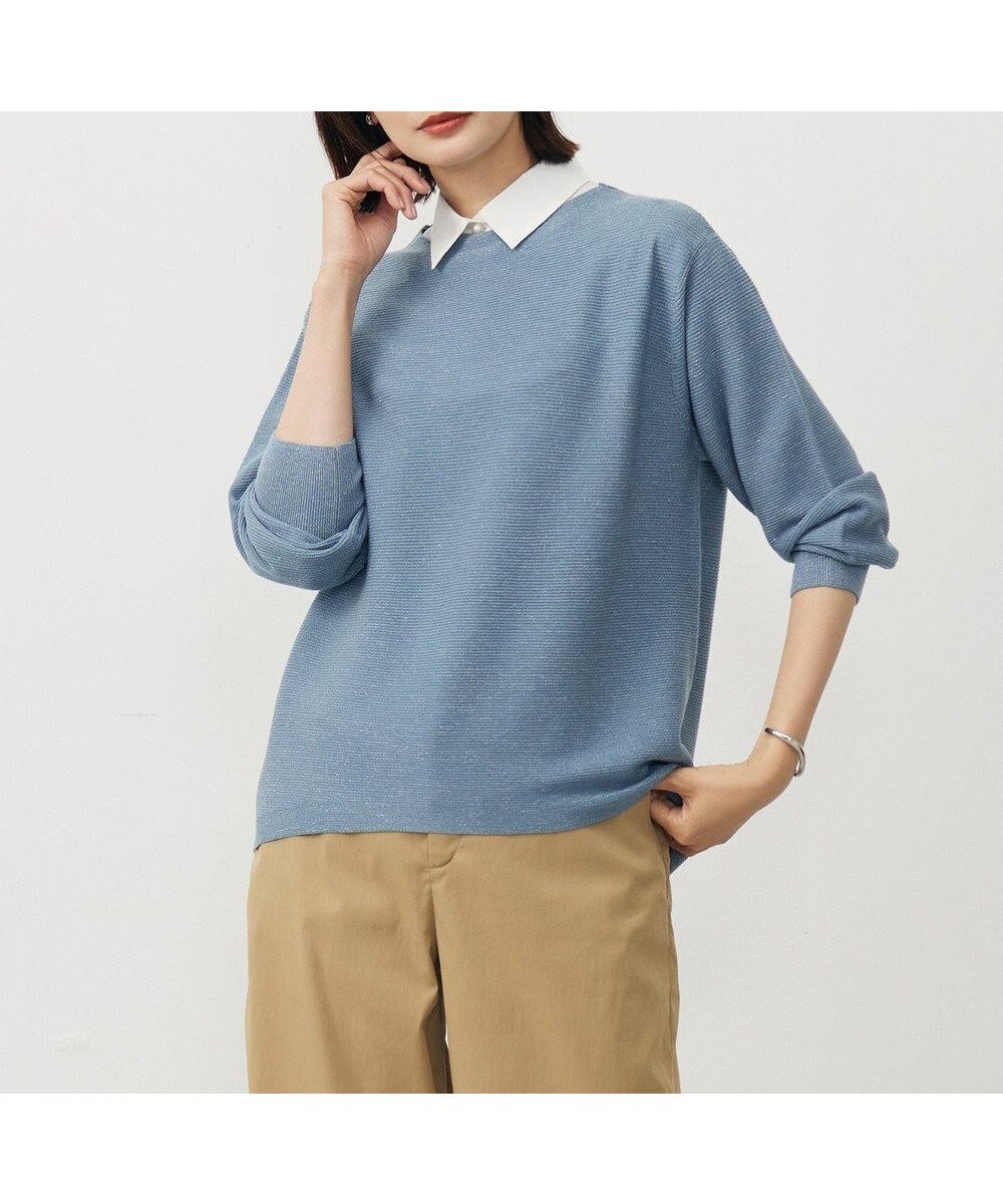 【ジェイ プレス/J.PRESS】のLINKS LINKS ニット インテリア・キッズ・メンズ・レディースファッション・服の通販 founy(ファニー) 　ファッション　Fashion　レディースファッション　Fashion for Women　トップス・カットソー　Cut & Sew Tops　ニット　Knit Tops & Sweaters　シンプル　Simple, Minimal　セーター　Sweater, Knitwear　エレガント 上品　Elegant　A/W・秋冬　Autumn/Winter　ブルー系|ID: prp329100004638572 ipo3291000000033432450