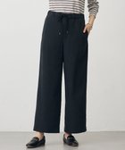 【ジェイ プレス/J.PRESS】の【洗える】ピーチポプリン ワイドパンツ ブラック系|ID: prp329100004638583 ipo3291000000033432600