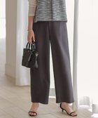 【ジェイ プレス/J.PRESS】のピーチポプリン ワイド パンツ ブラック系|ID: prp329100004638583 ipo3291000000033819881