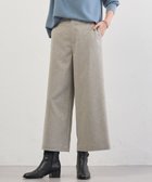 【ジェイ プレス/J.PRESS】のShineシャンブレーツイル クロップド パンツ 人気、トレンドファッション・服の通販 founy(ファニー) ファッション Fashion レディースファッション Fashion for Women パンツ Pants & Trousers くるぶし Ankle-Length カッティング Cutting Detail クロップド Cropped, Short Length シャンブレー Chambray, Denim-Like Fabric フロント Front, Front Design ワイド Wide, Wide Fit 秋 Autumn A/W・秋冬 Autumn/Winter thumbnail グレー系|ID: prp329100004638585 ipo3291000000034809638
