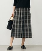 【ジェイ プレス/J.PRESS】の【洗える】ハイマルチタフタ チェック フレアスカート ブラックチェック系|ID: prp329100004638590 ipo3291000000033432639