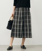 【ジェイ プレス/J.PRESS】のハイマルチタフタ チェック フレアスカート ブラックチェック系|ID: prp329100004638590 ipo3291000000035818305