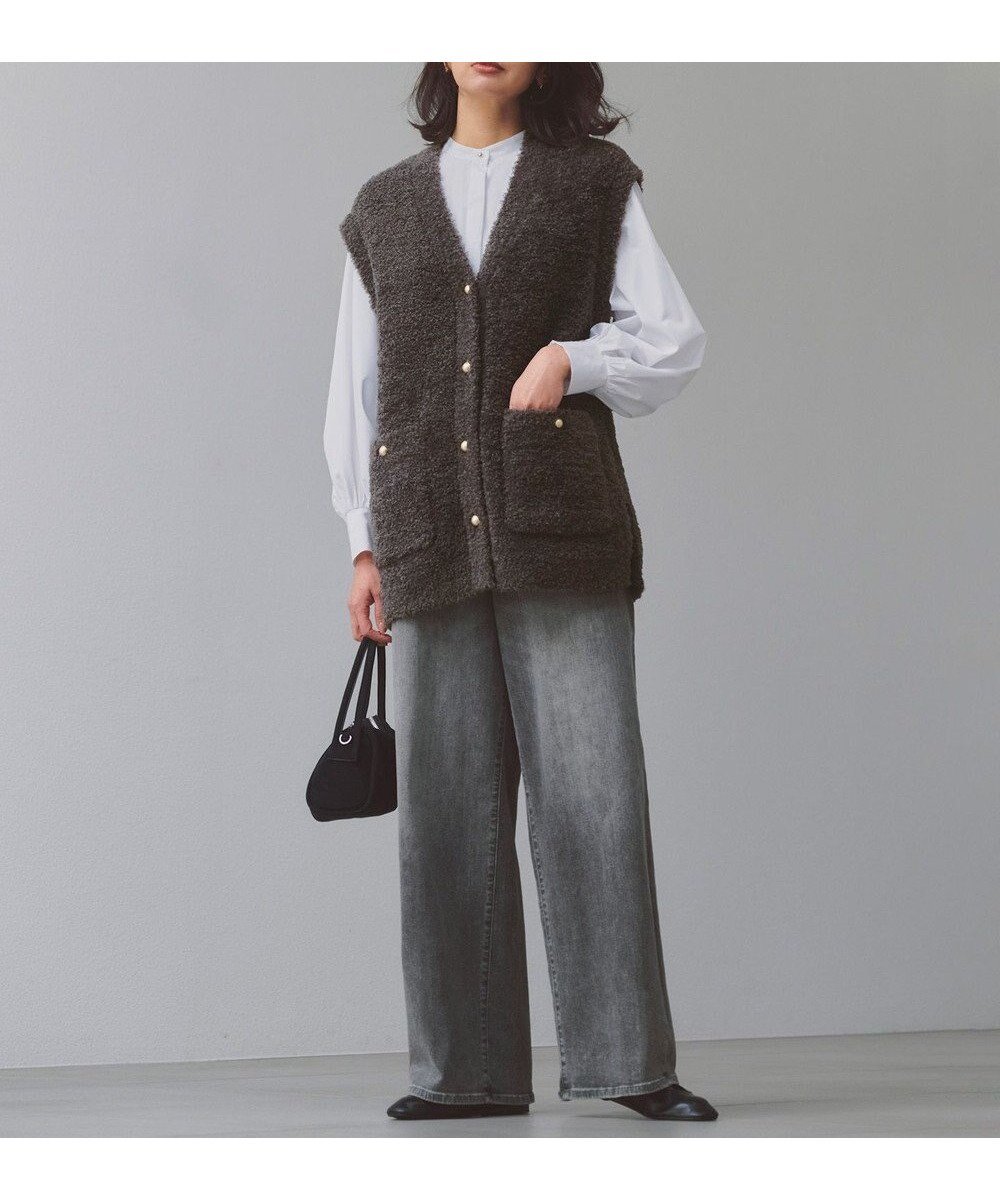 【アンフィーロ 自由区/UNFILO】の【UNFILO DENIM/新色追加】撥水ストレッチ ルーズワイドデニム インテリア・キッズ・メンズ・レディースファッション・服の通販 founy(ファニー) 　ファッション　Fashion　レディースファッション　Fashion for Women　パンツ　Pants & Trousers　デニムパンツ・ジーンズ・美脚デニム　Denim Jeans & Pants　春　Spring　軽量　Lightweight, Ultra Light　ジャケット　Jacket, Outerwear　ストレッチ　Stretch, Stretchy Fabric　デニム　Denim, Jeans Material　ハイライズ　High Rise, High Waist　フレア　Flare, Flared　ベーシック　Basic, Essential　ユーズド　Used, Vintage-Look　リラックス　Relax, Relaxed Fit　ワイド　Wide, Wide Fit　A/W・秋冬　Autumn/Winter　S/S・春夏　SS, Spring/Summer, Warm Season　夏　Summer　新作・新入荷　New Arrivals / New In　アッシュグレー|ID: prp329100004638591 ipo3291000000036533320