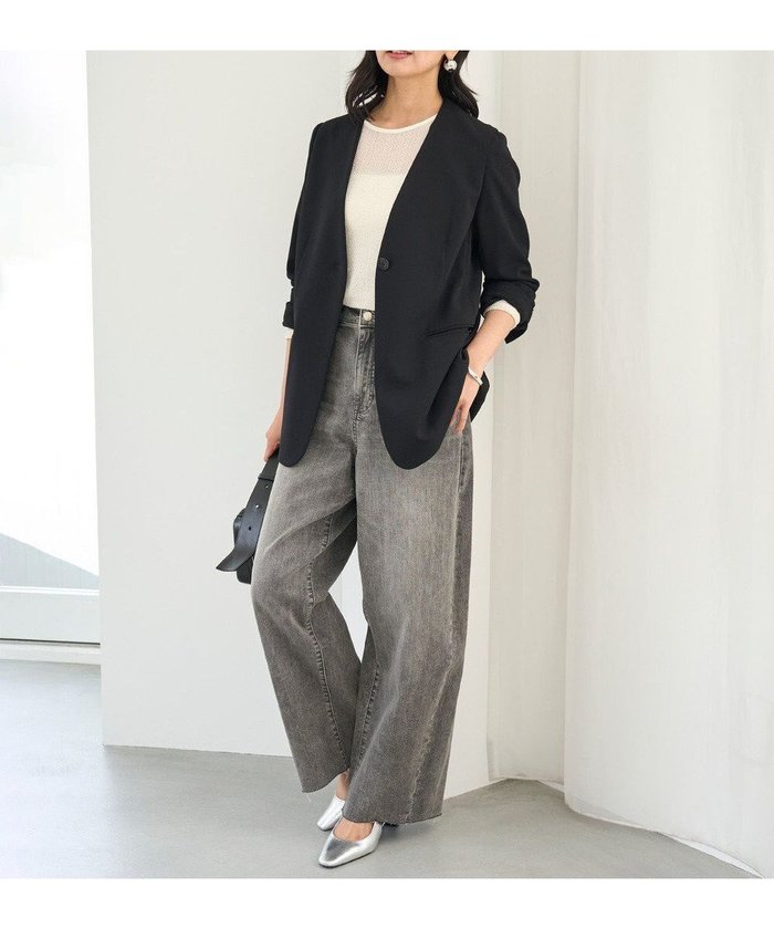 【アンフィーロ 自由区/UNFILO】の【UNFILO DENIM】撥水ストレッチ バレルレッグデニム インテリア・キッズ・メンズ・レディースファッション・服の通販 founy(ファニー) https://founy.com/ ファッション Fashion レディースファッション Fashion for Women パンツ Pants & Trousers デニムパンツ・ジーンズ・美脚デニム Denim Jeans & Pants ウォッシュ Washed Finish 軽量 Lightweight, Ultra Light ショート Short, Short Length ストレッチ Stretch, Stretchy Fabric デニム Denim, Jeans Material フォルム Silhouette, Form A/W・秋冬 Autumn/Winter S/S・春夏 SS, Spring/Summer, Warm Season おすすめ Recommended / Our Picks 夏 Summer |ID: prp329100004638593 ipo3291000000035070630