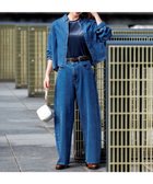 【アンフィーロ 自由区/UNFILO】の【UNFILO DENIM】撥水ストレッチ バレルレッグデニム ミッドブルー|ID: prp329100004638593 ipo3291000000036379583