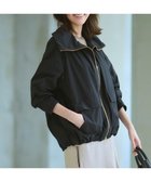 【23区/NIJYUSANKU】の【撥水加工】ソフトメモリータフタ スタンドネック ブルゾン ブラック系|ID: prp329100004638595 ipo3291000000035289658