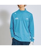 【ピーダブリュサーキュラス/PW CIRCULUS / MEN】の【吸水速乾 / UV遮蔽率99.5% UVカット / ストレッチ】【MEN】ハーフジップロングスリーブモックT ゴルフ スカイブルー系|ID: prp329100004639261 ipo3291000000033440168