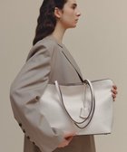 【トプカピ/TOPKAPI】の【TREASURE TOPKAPI】フロントステッチ レザーA4トートバッグ クリーム|ID: prp329100004639267 ipo3291000000034347995