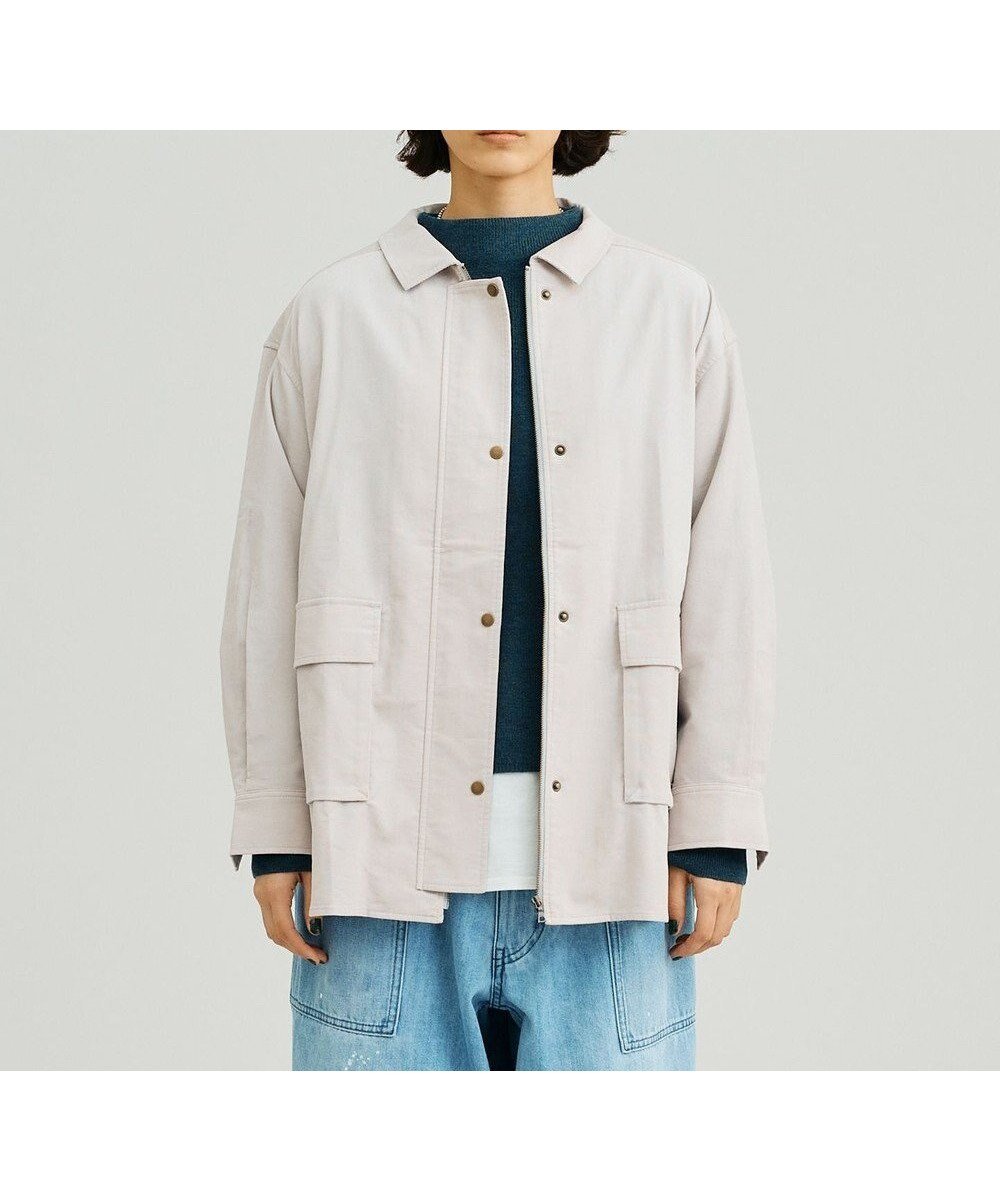 【ジェイプレスヨークストリート/J.PRESS YORK STREET】の【WOMEN】コーデュロイ シャツブルゾン インテリア・キッズ・メンズ・レディースファッション・服の通販 founy(ファニー) 　ファッション　Fashion　レディースファッション　Fashion for Women　アウター　Coat / Outerwear Collection　レディースジャケット・軽アウター　Jackets　ブルゾンジャケット・スポーティアウター　Blouson Jackets　カーディガン　Cardigan, Knitwear　コーデュロイ　Corduroy, Cord Fabric　ジップ　Zip, Zipper　ジャケット　Jacket, Outerwear　ブルゾン　Blouson, Bomber Jacket　ポケット　Pocket, Pocket Detail　A/W・秋冬　Autumn/Winter　ライトグレー系|ID: prp329100004639289 ipo3291000000033667309
