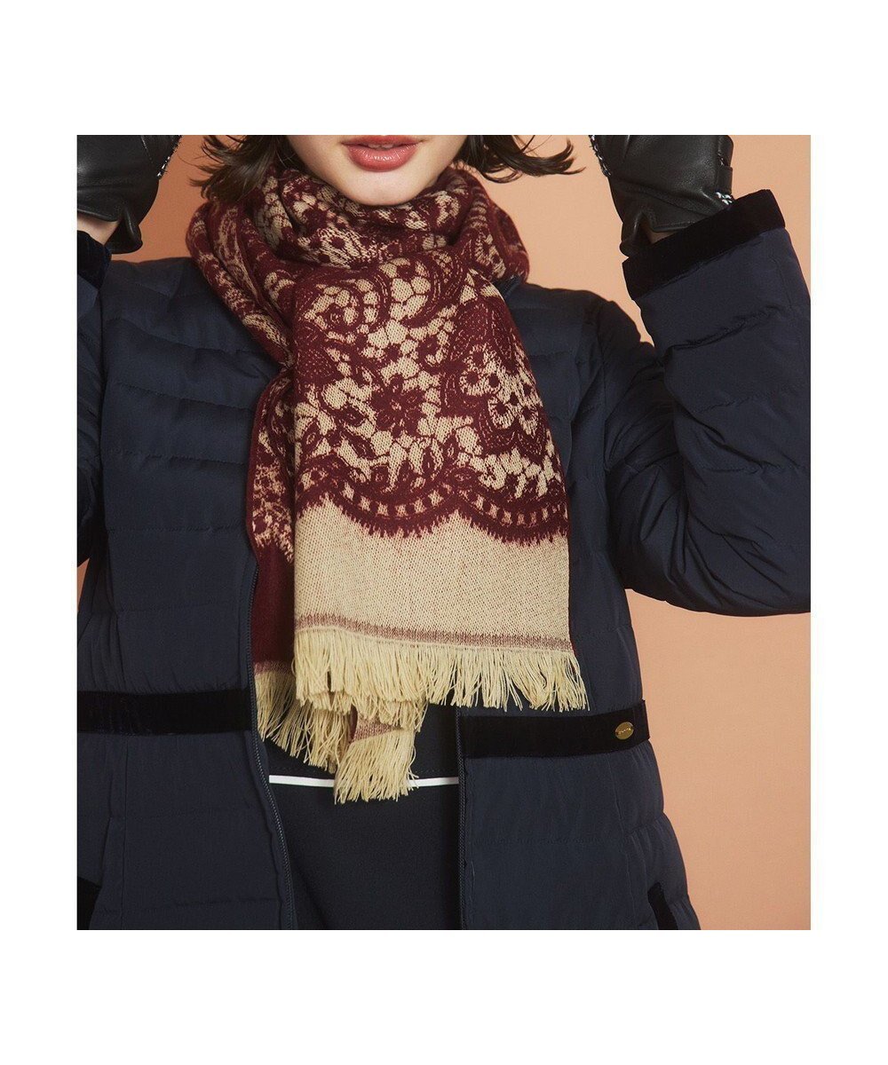 【トッカ/TOCCA】の【フランス製】LACE JAQUARD STOLE ストール インテリア・キッズ・メンズ・レディースファッション・服の通販 founy(ファニー) ファッション Fashion レディースファッション Fashion for Women ストール Soft & Warm Scarves マフラー・スヌード / 冬小物の定番 Scarves & Mufflers 冬 Winter / This Winter アクリル Acrylic Material エレガント 上品 Elegant ストール Stole, Wrap スヌード Snood, Infinity Scarf フェミニン Feminine, Girly フランス France, French フリンジ Fringe, Tassel マフラー Scarf, Muffler レース Lace, Lace Fabric ロマンティック Romantic, Feminine Style A/W・秋冬 Autumn/Winter レッド系|ID: prp329100004639312 ipo3291000000034031340