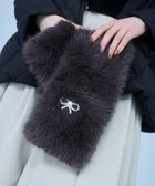 【トッカ/TOCCA】の【百田夏菜子さん着用】【ブローチ取り外し可】BIJOUX RIBBON FURTIPPET ティペット ブラウングレイ系|ID: prp329100004639314 ipo3291000000035695893