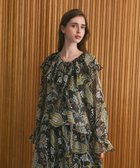 【グレース コンチネンタル/GRACE CONTINENTAL】のラメストライププリントブラウス ブラウン|ID: prp329100004639354 ipo3291000000035817445