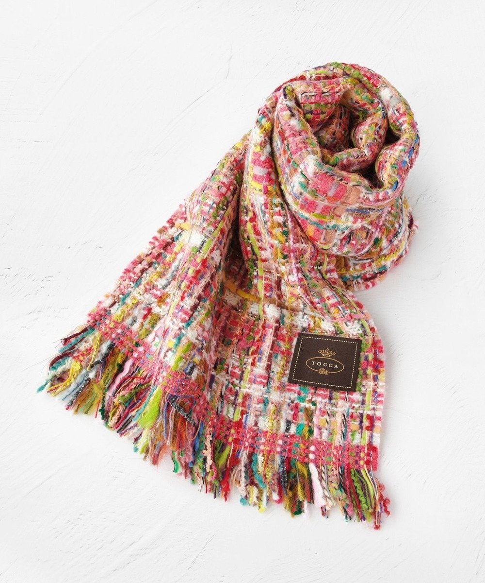 【トッカ/TOCCA】の【フランス製】TWEED STOLE ストール インテリア・キッズ・メンズ・レディースファッション・服の通販 founy(ファニー) ファッション Fashion レディースファッション Fashion for Women ストール Soft & Warm Scarves マフラー・スヌード / 冬小物の定番 Scarves & Mufflers アクリル Acrylic Material エレガント 上品 Elegant クラシカル Classical, Vintage-Inspired ストール Stole, Wrap スヌード Snood, Infinity Scarf スペシャル Special, Limited Edition ツイード Twill, Twill Weave フランス France, French フリンジ Fringe, Tassel マフラー Scarf, Muffler モダン Modern, Contemporary A/W・秋冬 Autumn/Winter 冬 Winter / This Winter ピンク系|ID: prp329100004639383 ipo3291000000034820072