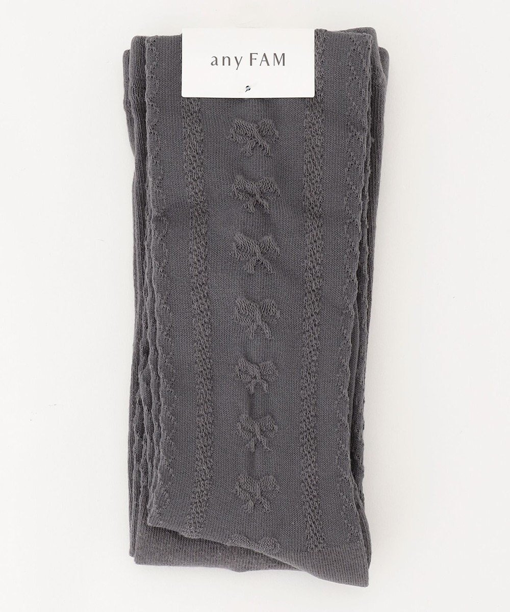 【エニファム/any FAM / KIDS】のタイツ(フロートリボン) インテリア・キッズ・メンズ・レディースファッション・服の通販 founy(ファニー) 　ファッション　Fashion　キッズファッション　Fashion for Kids　ガーリー　Girly, Feminine Style　ショート　Short, Short Length　ストッキング　Stockings, Sheer Tights　スマホ　Smartphone, Mobile Device　タイツ　Tights, Legwear　人気　Popular, Best Seller　リボン　Ribbon, Bow　冬　Winter / This Winter　再入荷　Restock / Back in Stock　エレガント 上品　Elegant　チャコール|ID: prp329100004640234 ipo3291000000033451057