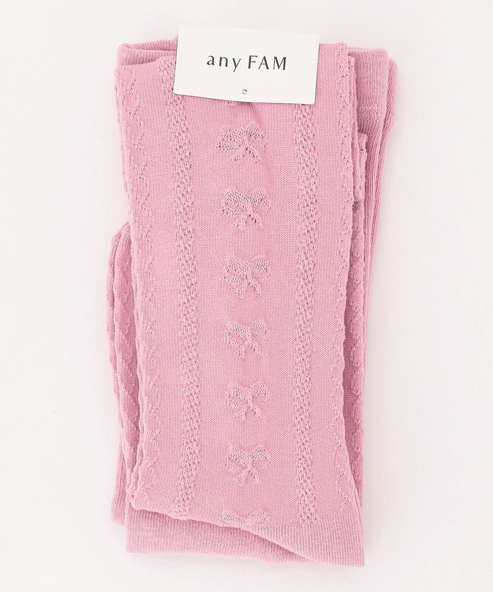 【エニファム/any FAM / KIDS】のタイツ(フロートリボン) インテリア・キッズ・メンズ・レディースファッション・服の通販 founy(ファニー) 　ファッション　Fashion　キッズファッション　Fashion for Kids　ガーリー　Girly, Feminine Style　ショート　Short, Short Length　ストッキング　Stockings, Sheer Tights　スマホ　Smartphone, Mobile Device　タイツ　Tights, Legwear　人気　Popular, Best Seller　リボン　Ribbon, Bow　冬　Winter / This Winter　再入荷　Restock / Back in Stock　エレガント 上品　Elegant　ピンク|ID: prp329100004640234 ipo3291000000033451058