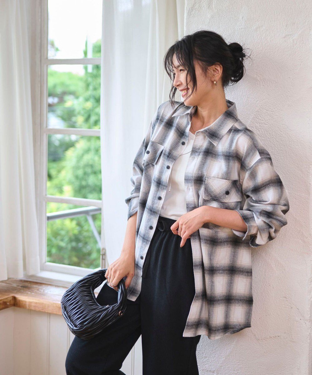 【ウィゴー/WEGO】の【2025年秋冬新作/SMLサイズ展開/ユニセックス着用ITEM】オンブレチェックネルシャツ(LS) インテリア・キッズ・メンズ・レディースファッション・服の通販 founy(ファニー) 　ファッション　Fashion　レディースファッション　Fashion for Women　トップス・カットソー　Cut & Sew Tops　シャツ・ブラウス・オフィスカジュアル　Elegant Blouses & Button-Ups　インナー　Innerwear　春　Spring　秋　Autumn　カーゴパンツ　Cargo Pants, Utility Pants　カーディガン　Cardigan, Knitwear　ガーリー　Girly, Feminine Style　グラデーション　Gradient, Ombre　コンパクト　Compact, Small Size　今季　This Season, Current Season　スマホ　Smartphone, Mobile Device　チェック　Check, Plaid, Tartan　デニム　Denim, Jeans Material　トレンド　Trend, Trending Now　定番　Standard, Basic Item　長袖　Long Sleeve, Full Sleeve　ポケット　Pocket, Pocket Detail　羽織　Haori, Light Jacket　ミニスカート　Mini Skirt, Short Skirt　冬　Winter / This Winter　A/W・秋冬　Autumn/Winter　新作・新入荷　New Arrivals / New In　おすすめ　Recommended / Our Picks　柄2|ID: prp329100004640497 ipo3291000000033456911