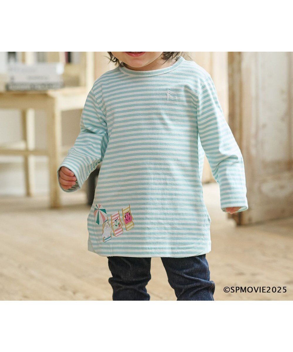 【組曲 / KIDS/KUMIKYOKU】の【80-100㎝】シナぷしゅトロピカルボーダー Tシャツ インテリア・キッズ・メンズ・レディースファッション・服の通販 founy(ファニー) ファッション Fashion キッズファッション Fashion for Kids トップス・カットソー Cut & Sew Tops イエロー Yellow カットソー Cut and Sewn Top プリント Print, Printed Pattern ボーダー Border, Stripe A/W・秋冬 Autumn/Winter ミントグリーン|ID: prp329100004640941 ipo3291000000034269334